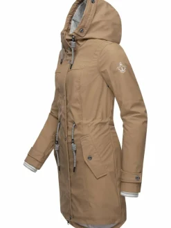 Peak Time Jacken & Westen*Damen Regenjacke - L60042 beige uni
