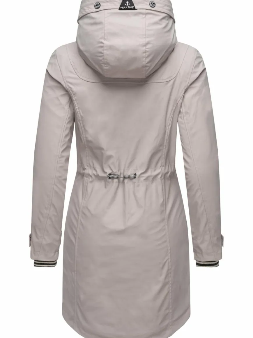 Peak Time Jacken & Westen*Damen Regenjacke - L60042 kitt uni