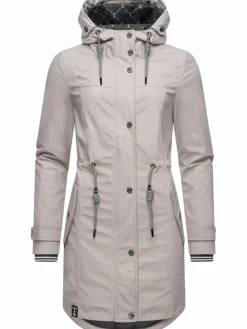 Peak Time Jacken & Westen*Damen Regenjacke - L60042 kitt uni