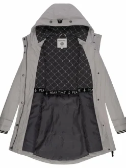 Peak Time Jacken & Westen*Damen Regenjacke - L60042 kitt uni