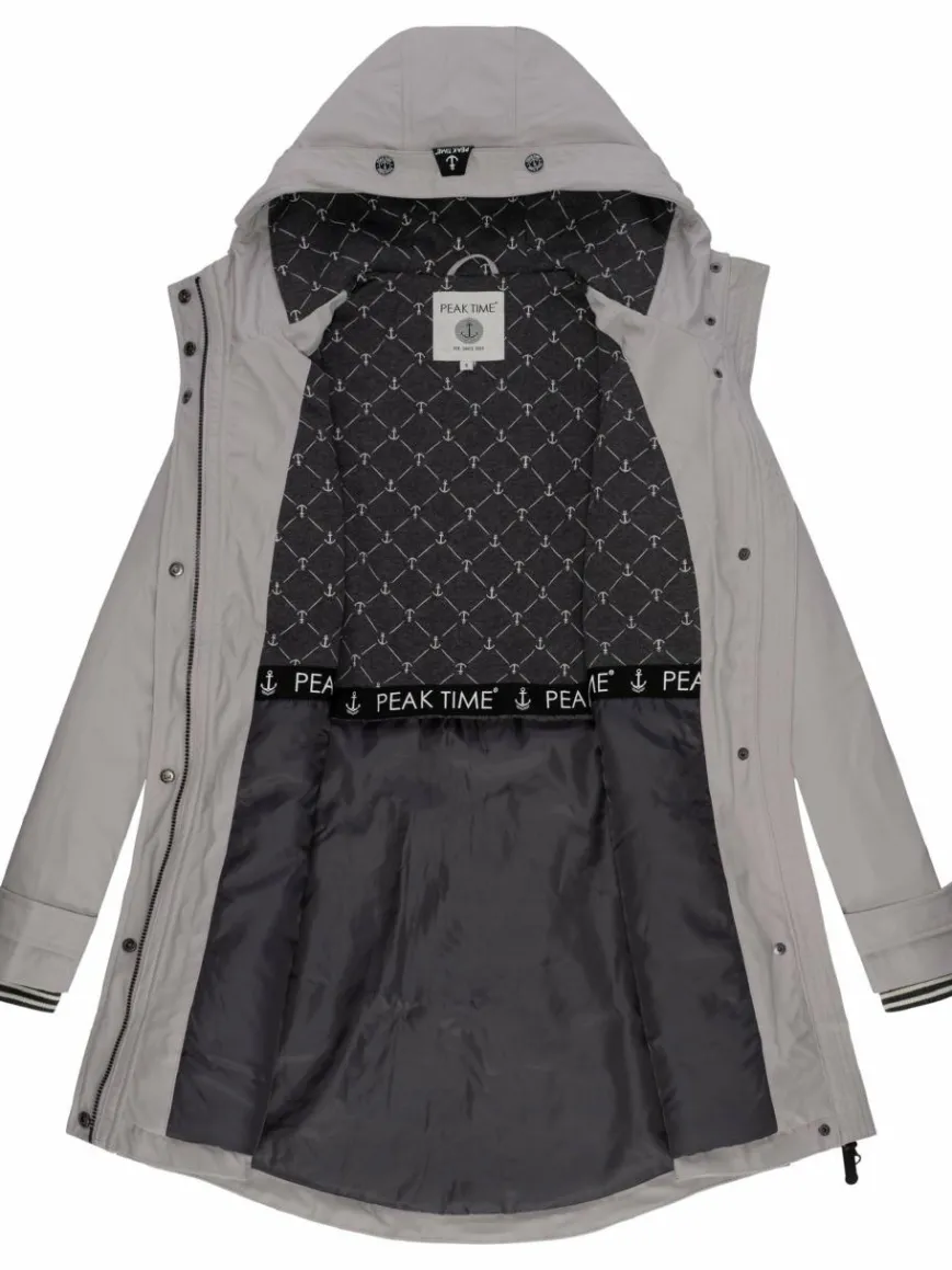 Peak Time Jacken & Westen*Damen Regenjacke - L60042 kitt uni