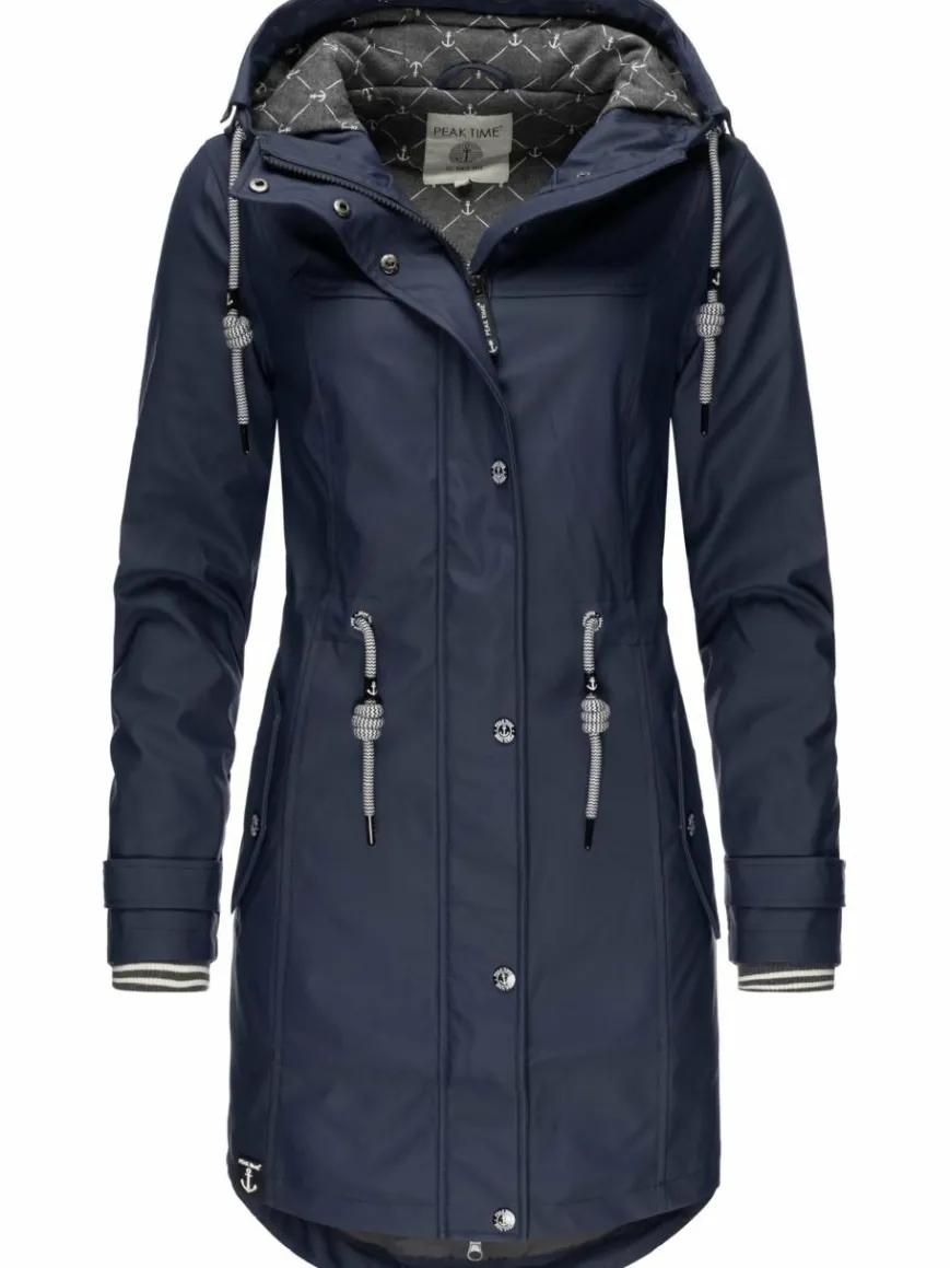 Peak Time Jacken & Westen*Damen Regenjacke - L60042 marine uni