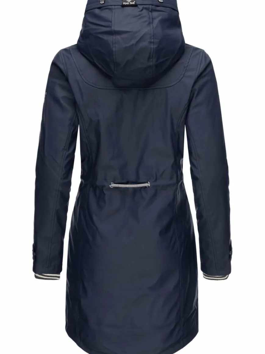 Peak Time Jacken & Westen*Damen Regenjacke - L60042 marine uni