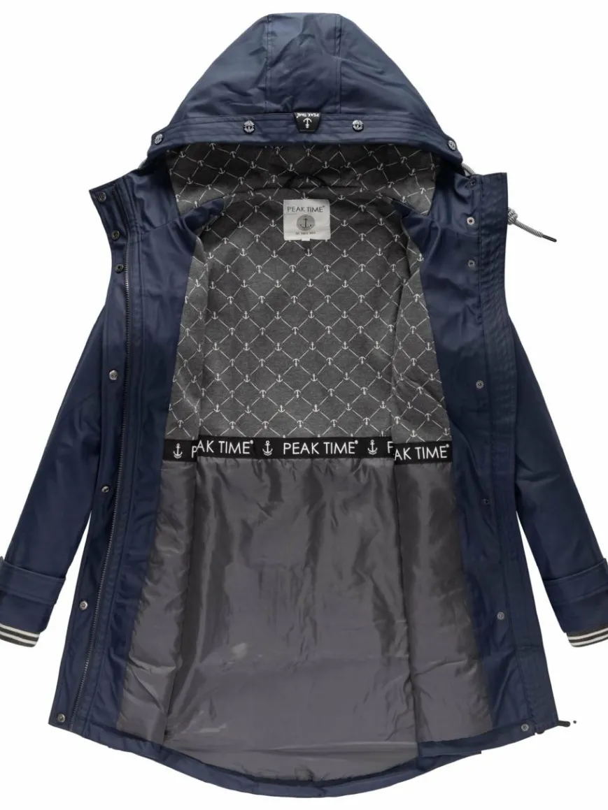 Peak Time Jacken & Westen*Damen Regenjacke - L60042 marine uni