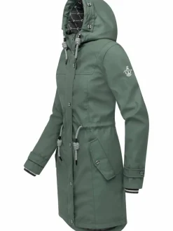 Peak Time Jacken & Westen*Damen Regenjacke - L60042 grün uni