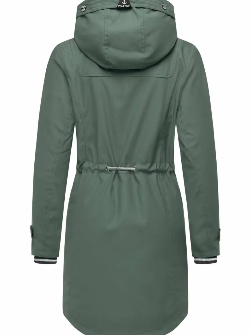 Peak Time Jacken & Westen*Damen Regenjacke - L60042 grün uni