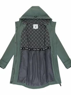 Peak Time Jacken & Westen*Damen Regenjacke - L60042 grün uni