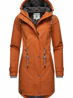 Peak Time Jacken & Westen*Damen Regenjacke - L60042 braun uni