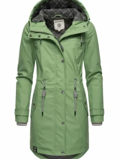 Peak Time Jacken & Westen*Damen Regenjacke - L60042 grün uni