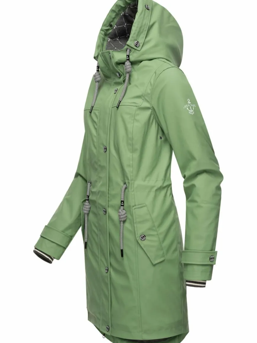 Peak Time Jacken & Westen*Damen Regenjacke - L60042 grün uni