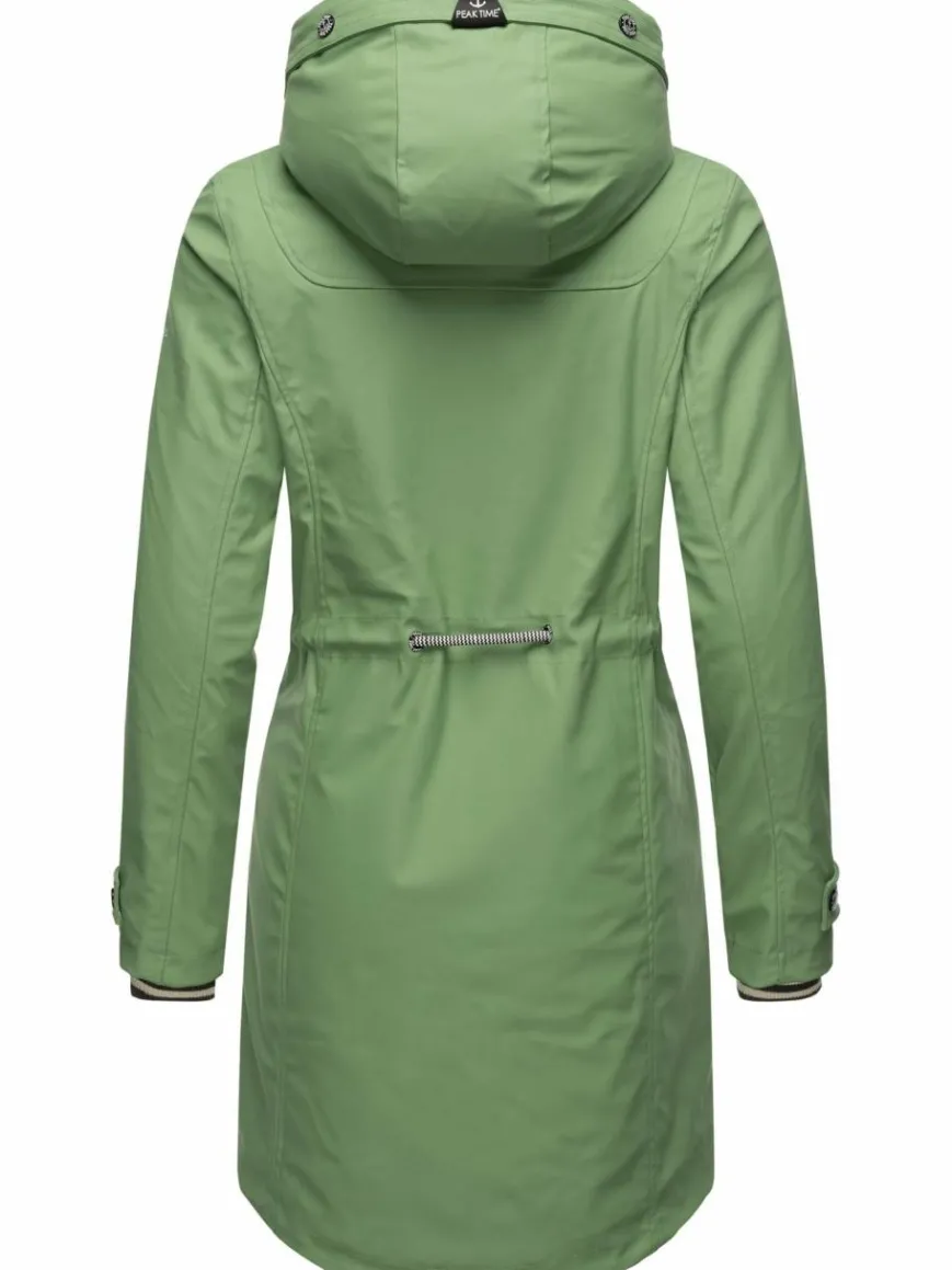 Peak Time Jacken & Westen*Damen Regenjacke - L60042 grün uni