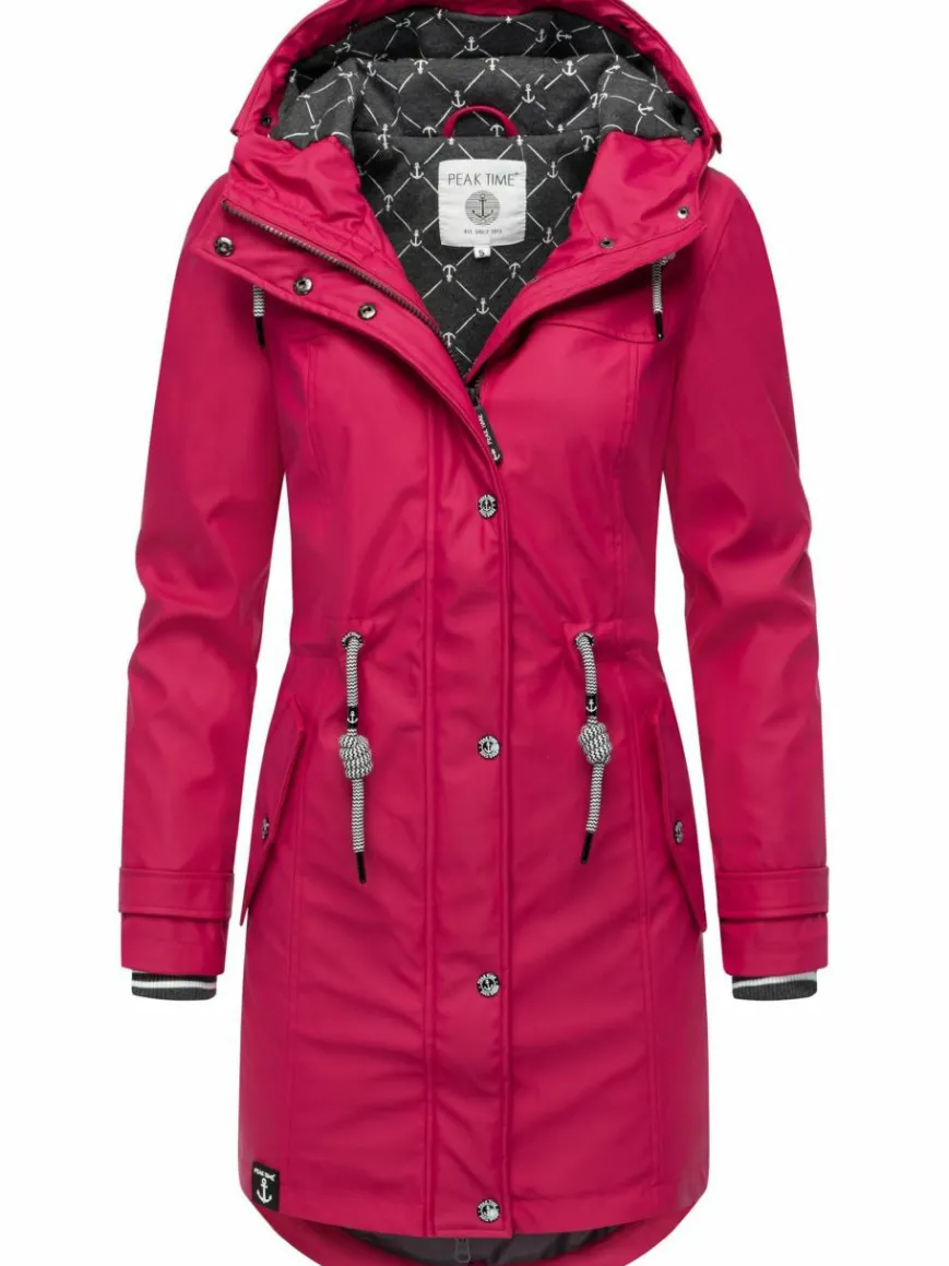 Peak Time Jacken & Westen*Damen Regenjacke - L60042 pink uni