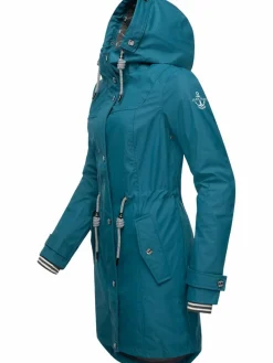 Peak Time Jacken & Westen*Damen Regenjacke - L60042 petrol uni
