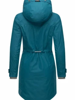 Peak Time Jacken & Westen*Damen Regenjacke - L60042 petrol uni