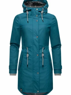 Peak Time Jacken & Westen*Damen Regenjacke - L60042 petrol uni