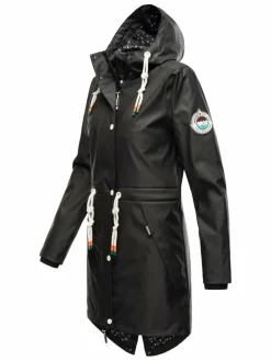 Navahoo Jacken & Westen*Damen Regenjacke - Tropical Storm OO schwarz uni