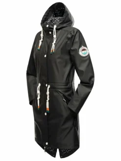 Navahoo Jacken & Westen*Damen Regenjacke - Tropical Storm OO schwarz uni