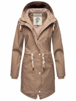 Navahoo Jacken & Westen*Damen Regenjacke - Tropical Storm OO taupe uni