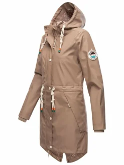 Navahoo Jacken & Westen*Damen Regenjacke - Tropical Storm OO taupe uni