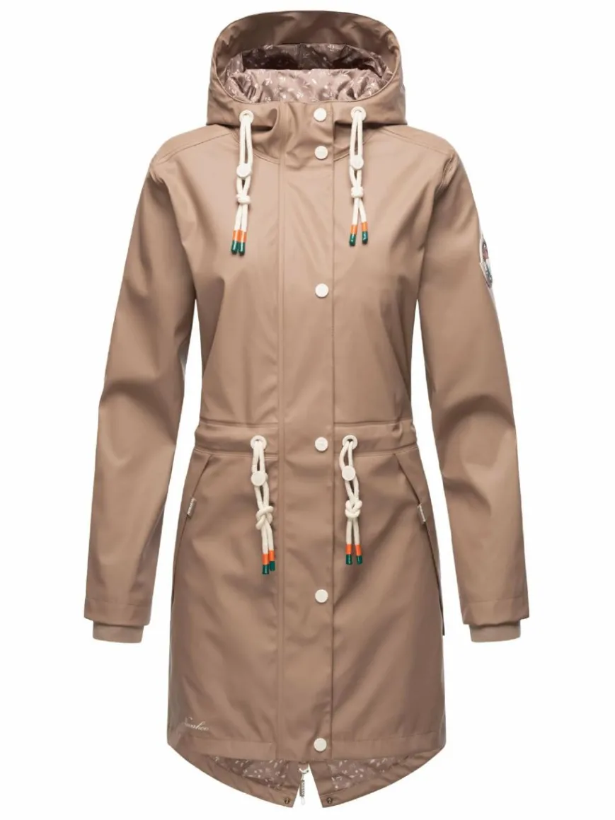 Navahoo Jacken & Westen*Damen Regenjacke - Tropical Storm OO taupe uni