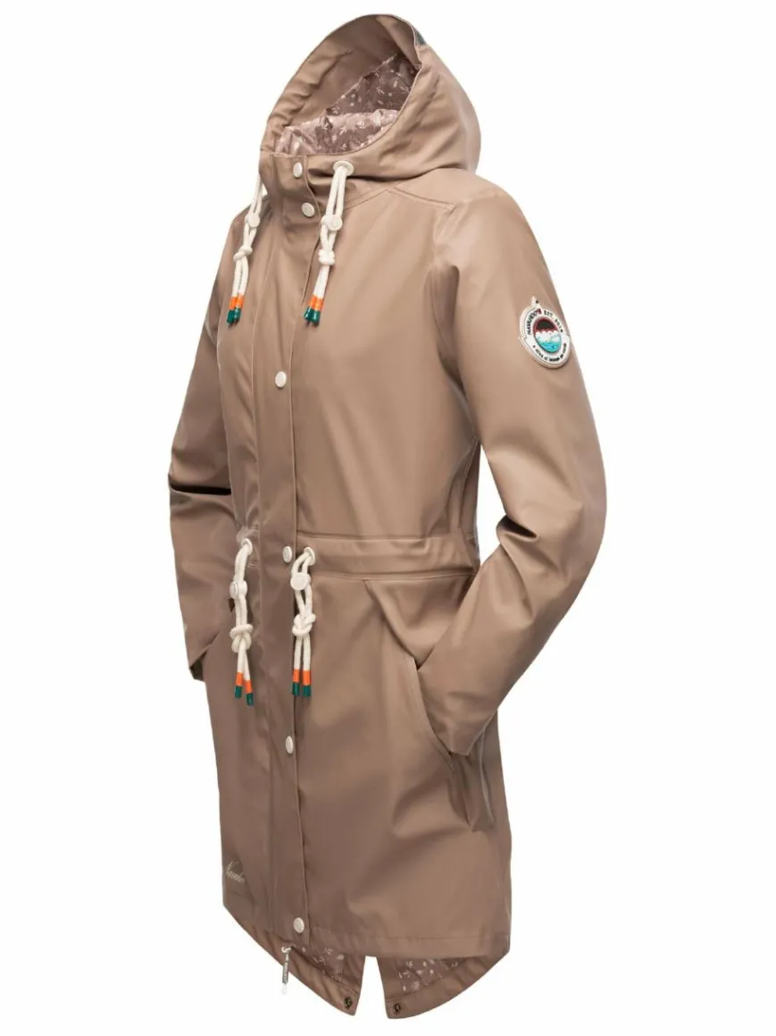 Navahoo Jacken & Westen*Damen Regenjacke - Tropical Storm OO taupe uni