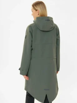 Derbe Jacken & Westen*Damen Regenmantel oliv uni