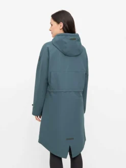 Derbe Jacken & Westen*Damen Regenmantel blau uni