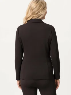 Frank Walder Blazer*Damen Reversblazer schwarz uni