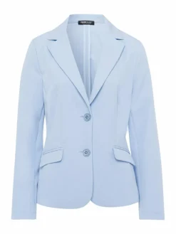 Frank Walder Blazer*Damen Reversblazer hellblau blau uni