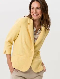 Frank Walder Blazer*Damen Reversblazer gelb uni