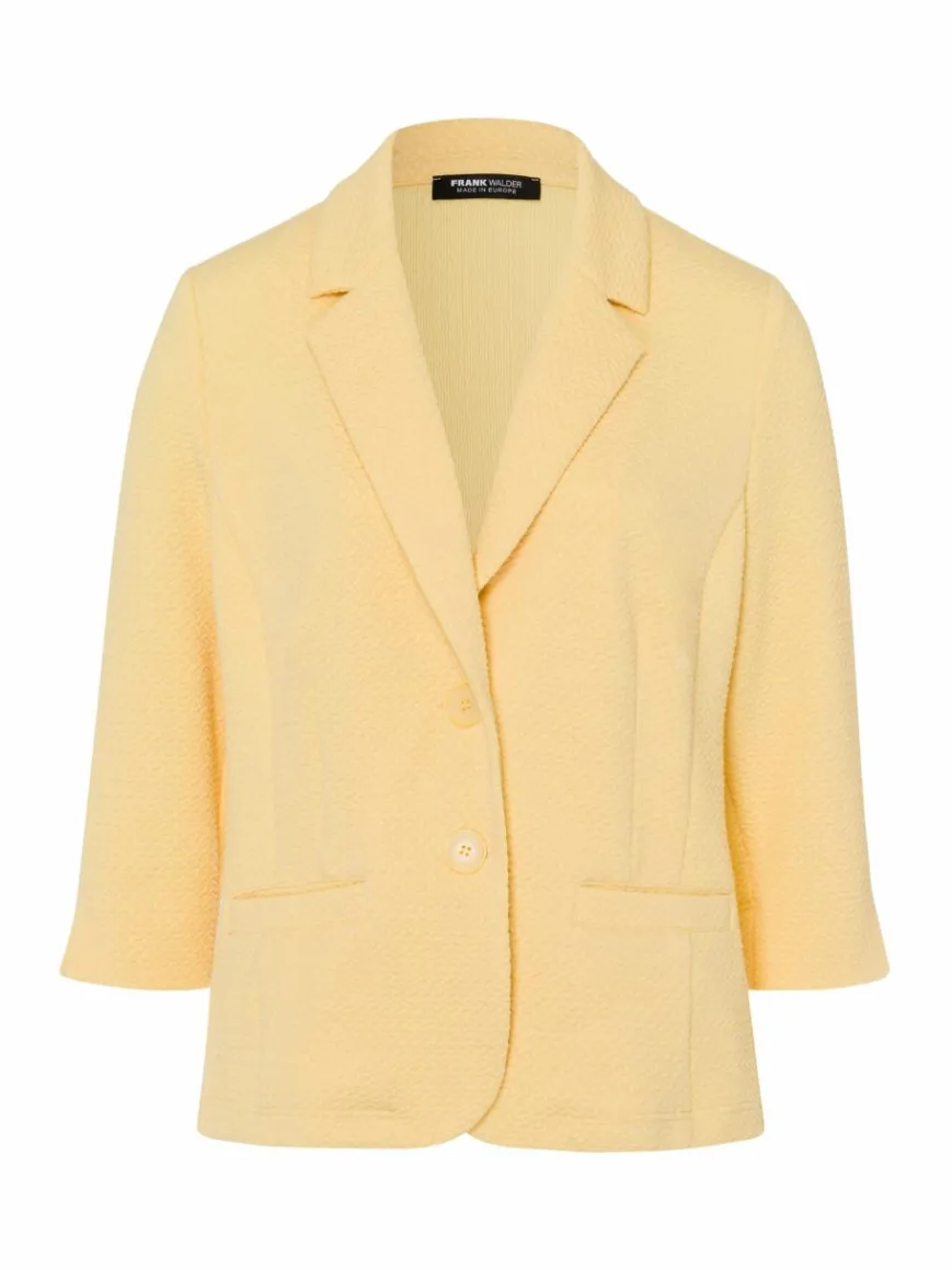 Frank Walder Blazer*Damen Reversblazer gelb uni