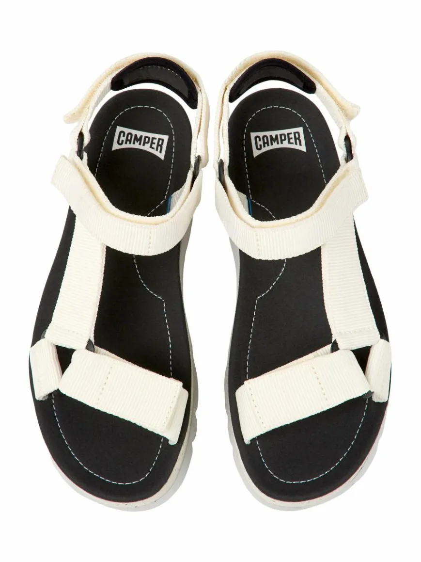 Camper Sandalen & Sandaletten*Damen Riemchensandalen - Oruga Up weiß uni