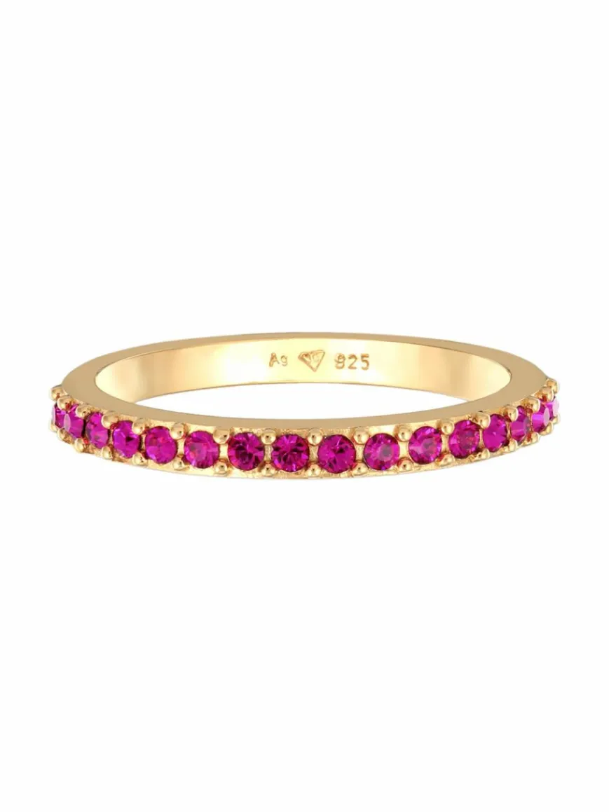 Elli Schmuck*Damen Ring pink uni