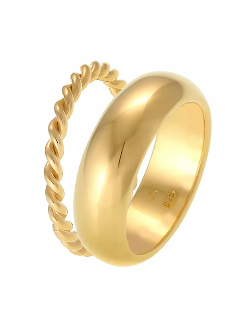 Elli PREMIUM Schmuck*Damen Ring gold uni