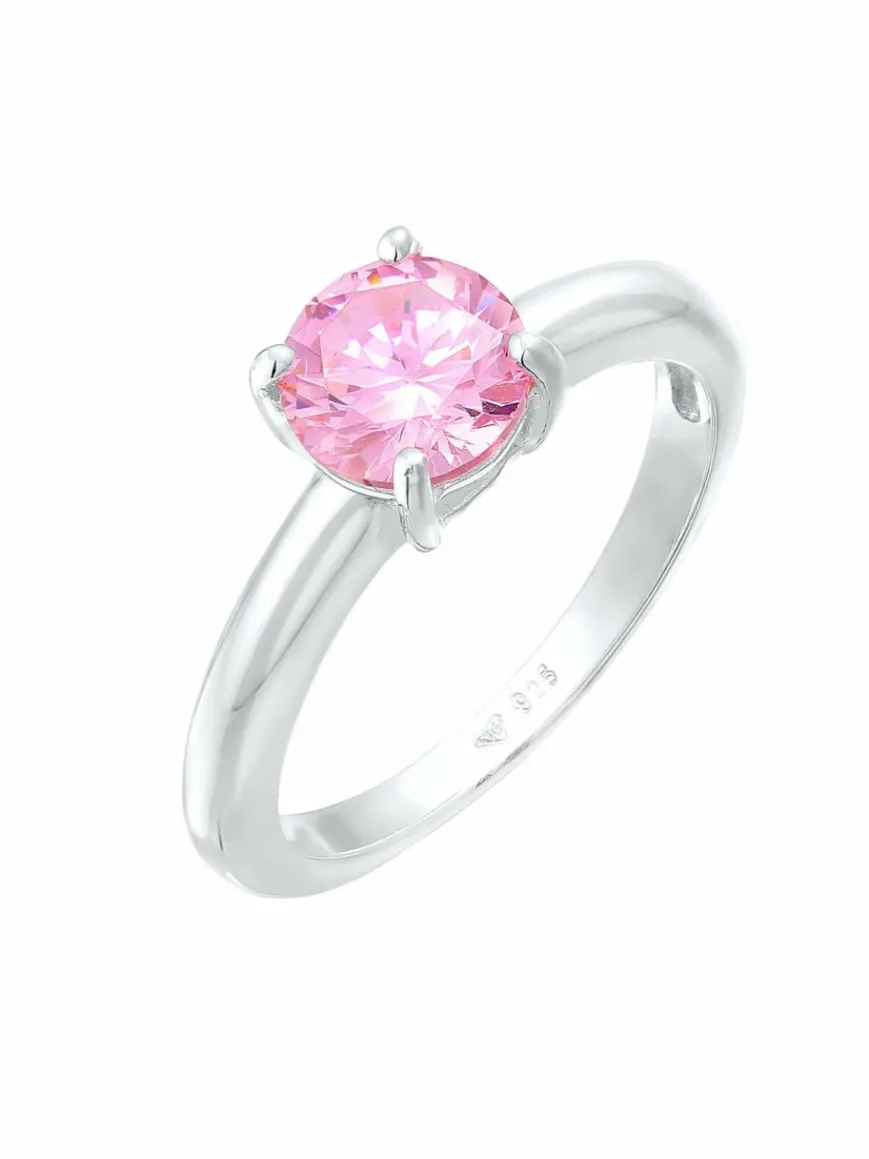 Elli Schmuck*Damen Ring pink uni