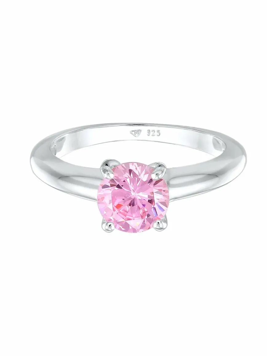 Elli Schmuck*Damen Ring pink uni