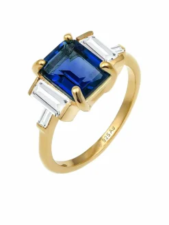 Elli PREMIUM Schmuck*Damen Ring blau uni