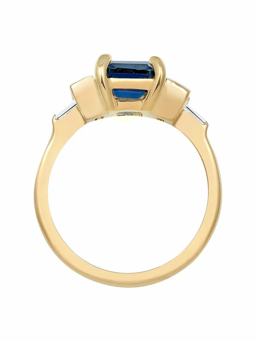 Elli PREMIUM Schmuck*Damen Ring blau uni