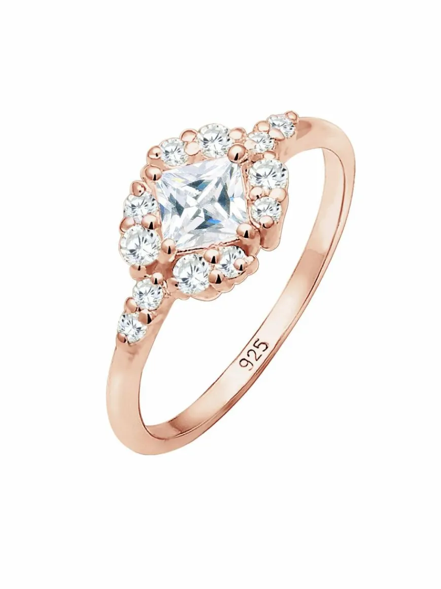 Elli PREMIUM Schmuck*Damen Ring roségold uni