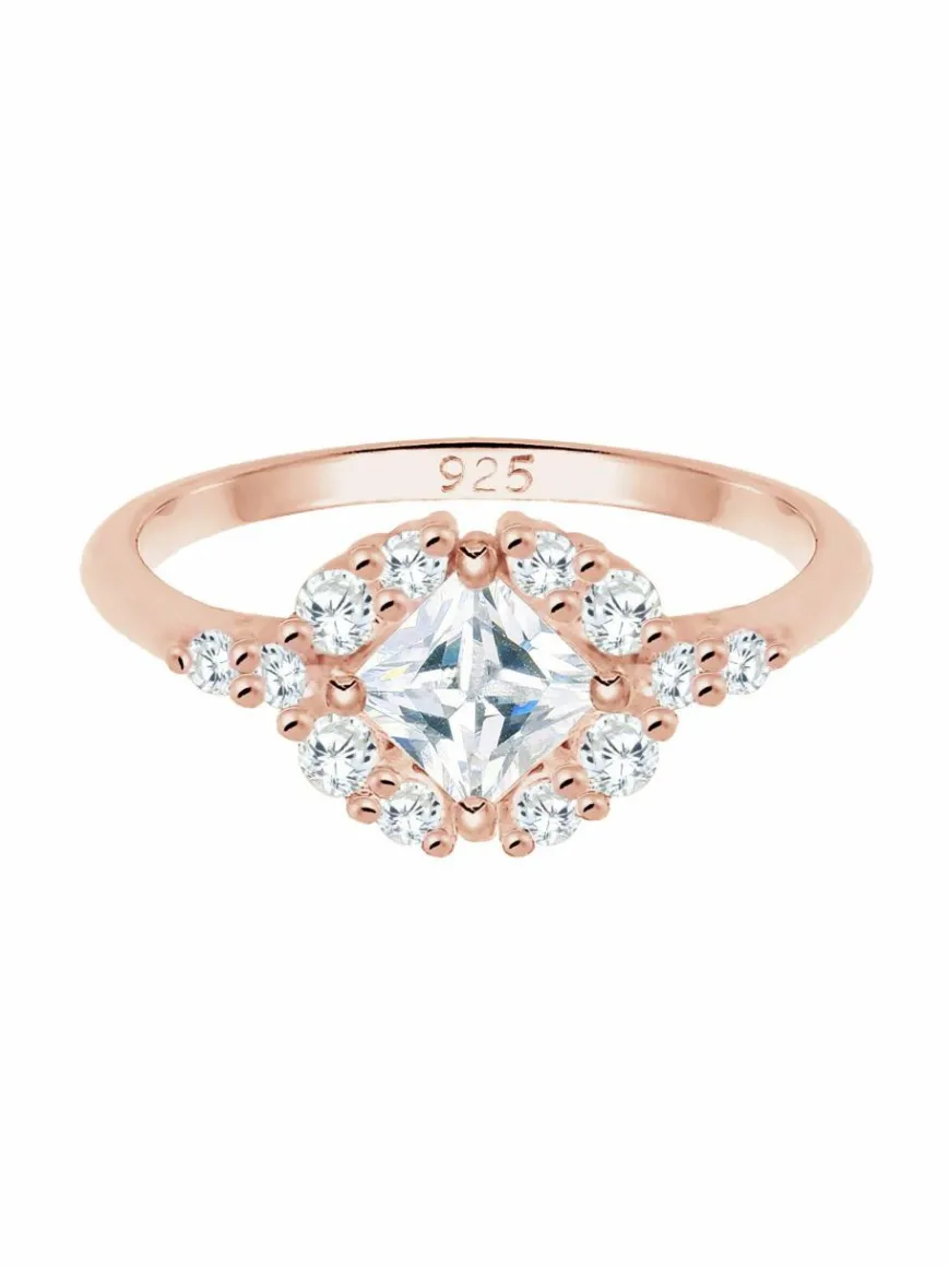 Elli PREMIUM Schmuck*Damen Ring roségold uni