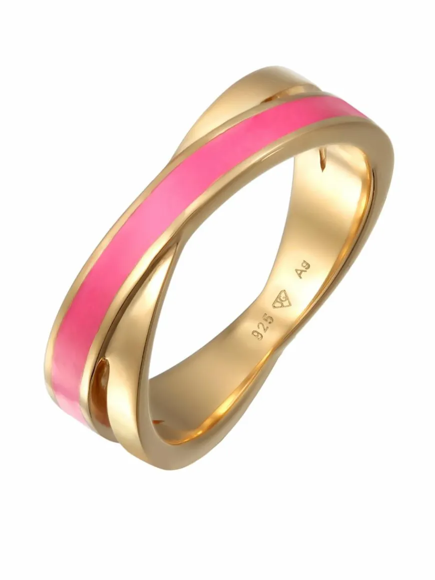 Elli Schmuck*Damen Ring pink uni