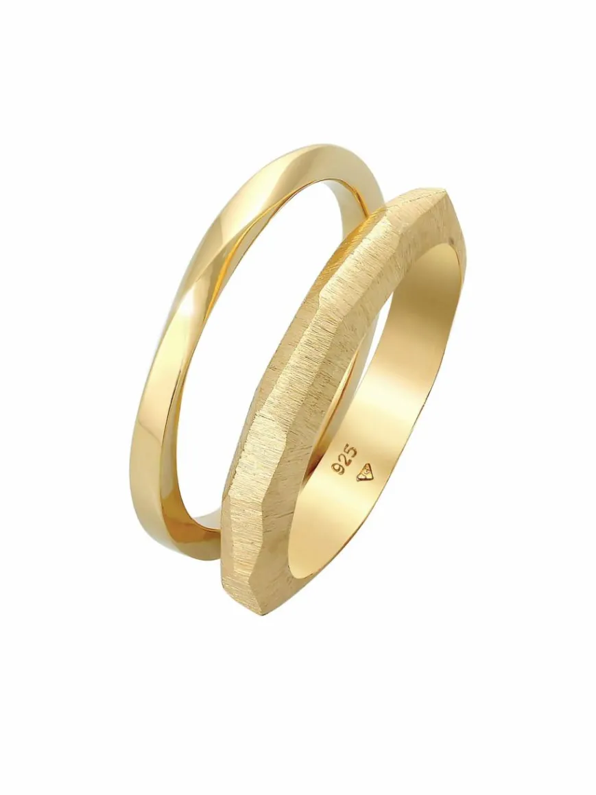 Elli PREMIUM Schmuck*Damen Ring gold uni