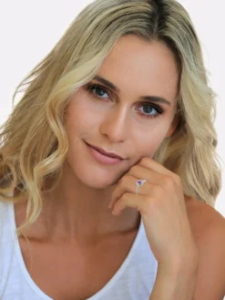 Nenalina Schmuck*Damen Ring lila uni