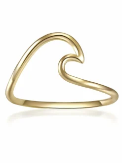 Glanzstücke München Schmuck*Damen Ring - Welle gold uni