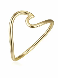 Glanzstücke München Schmuck*Damen Ring - Welle gold uni