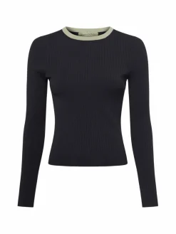 Marc O'Polo Pullover & Strickjacken|Shirts & Tops*Damen Rippstrickpullover marine uni