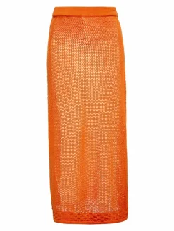 IZIA Röcke*Damen Rock orange gestreift