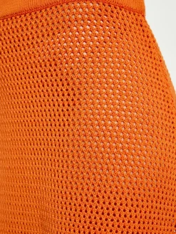 IZIA Röcke*Damen Rock orange gestreift