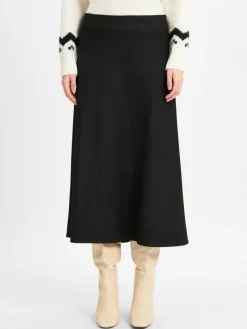 Marie Lund Röcke*Damen Rock schwarz uni