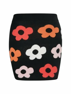 MyMo Röcke*Damen Rock schwarz gemustert